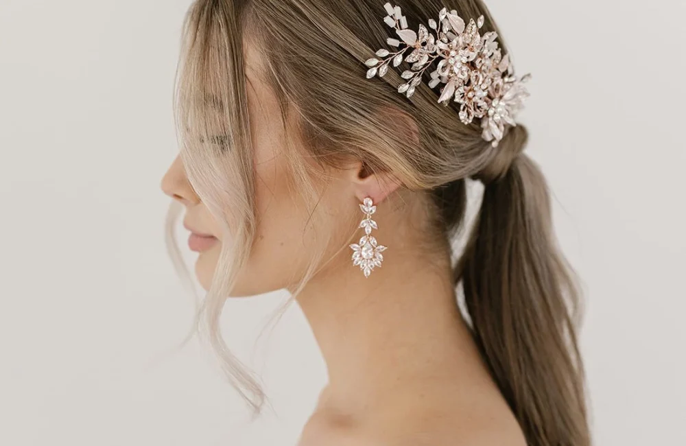 bridal statement earrings, earrings