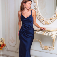 navy blue dresses, bridesmaid gowns