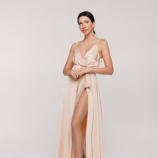 Long Champagne Bridesmaid Dresses