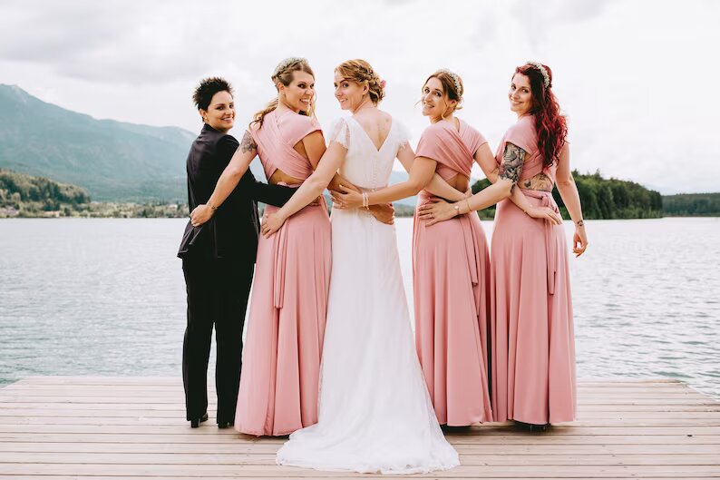 Blush Bridesmaid Dresses