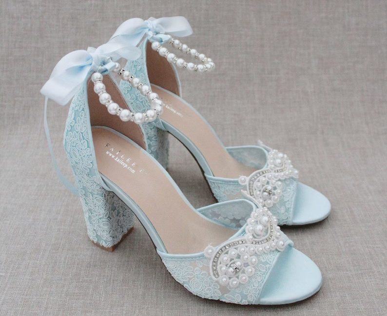 Light Blue Bridal Shoes