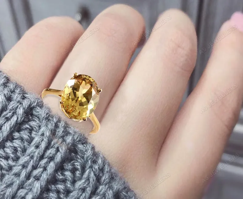 The Radiant Elegance of Yellow Sapphire Engagement Ring