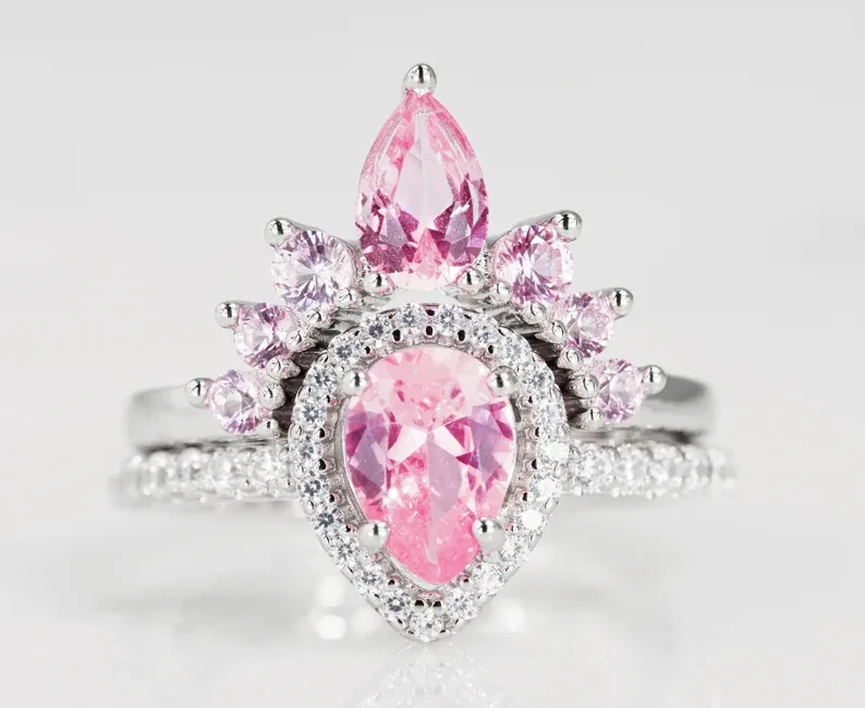 pink supphire engagement rings