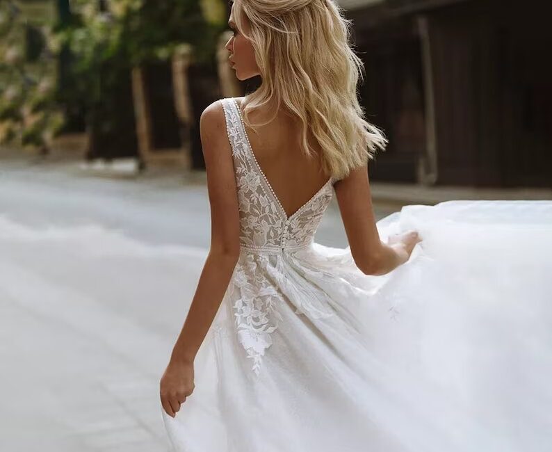 V-Neck Wedding Dresses