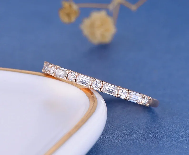 Baguette Wedding Band