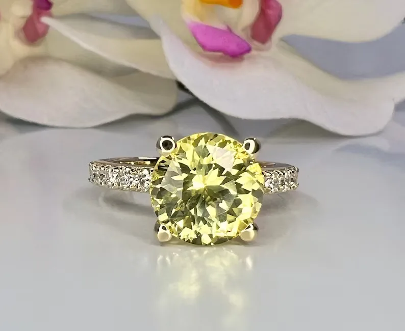 The Radiant Elegance of Yellow Sapphire Engagement Ring