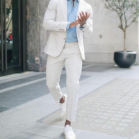 white groom suit