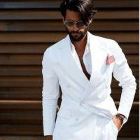 white groom suit