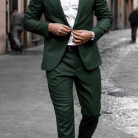 green wedding suits