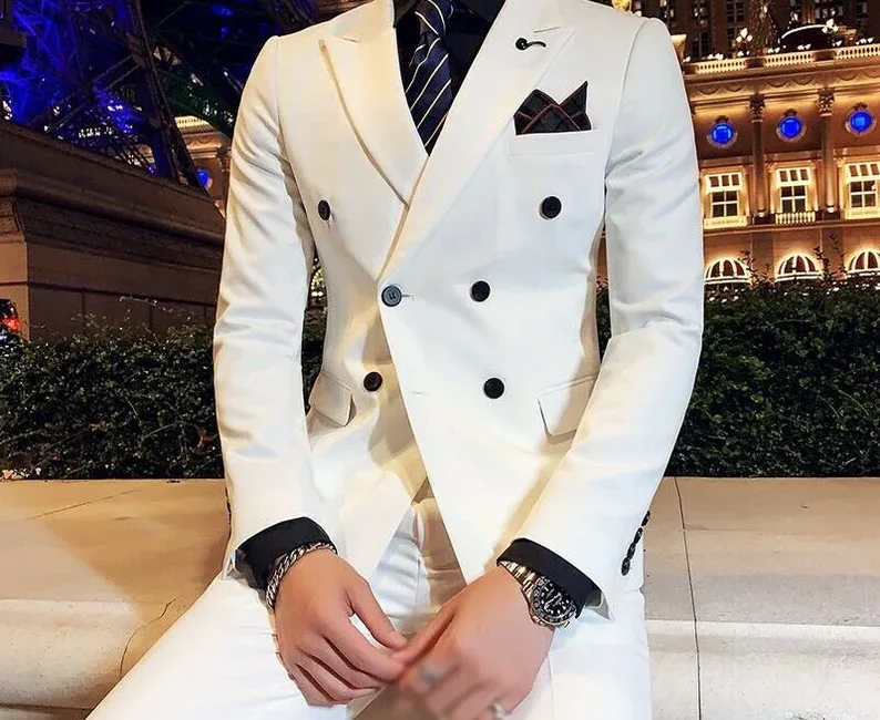 white groom suit