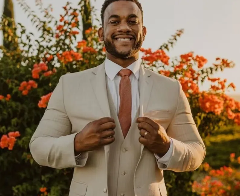 white groom suit