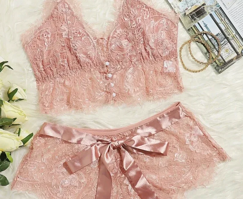 Pink Lingerie Sets