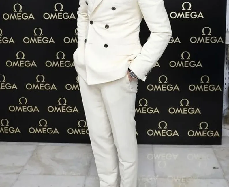 white groom suit