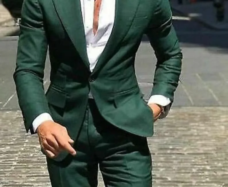 green wedding suits