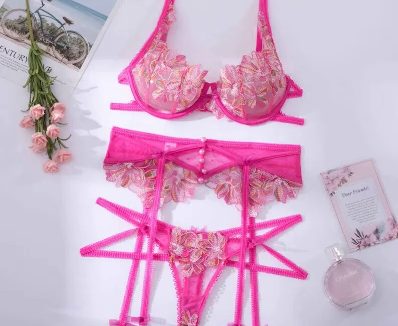 Pink Lingerie Sets