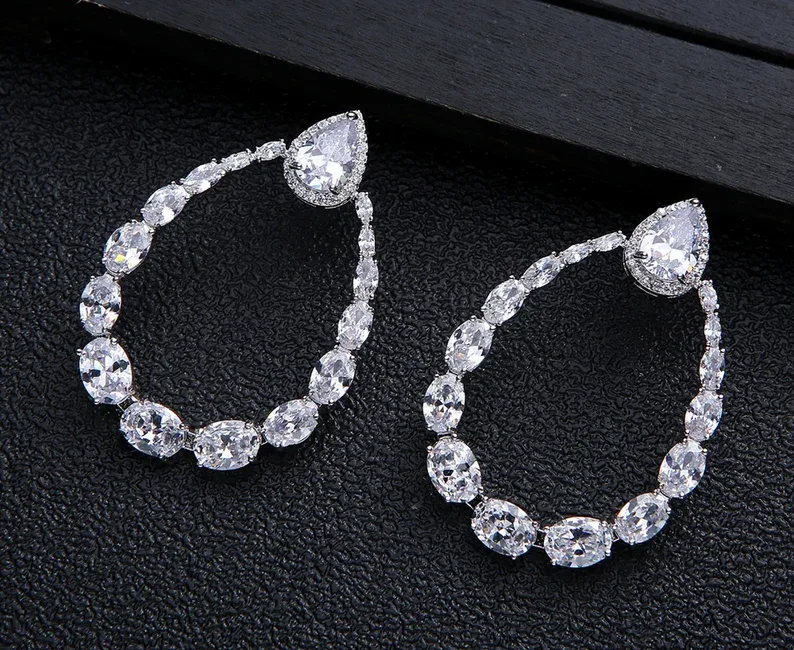 crystal Dazzling Drop Earrings
