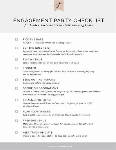 engagement party rules