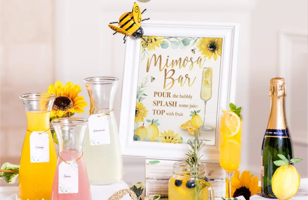 Bridal Shower Mimosa Bar