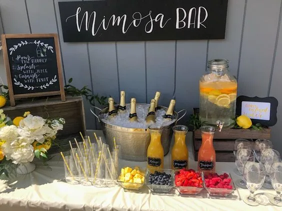 Bridal Shower Mimosa Bar
