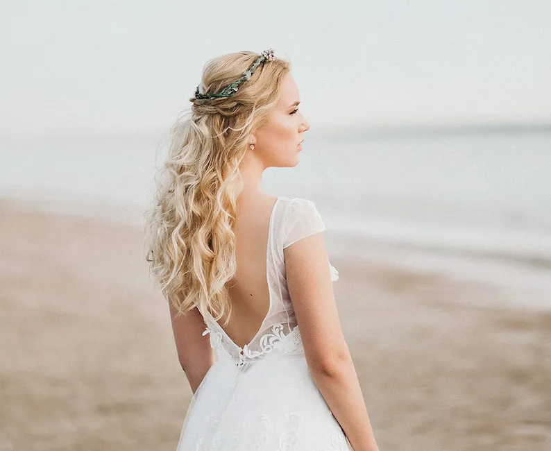 Open-Back Beach Wedding Dresses