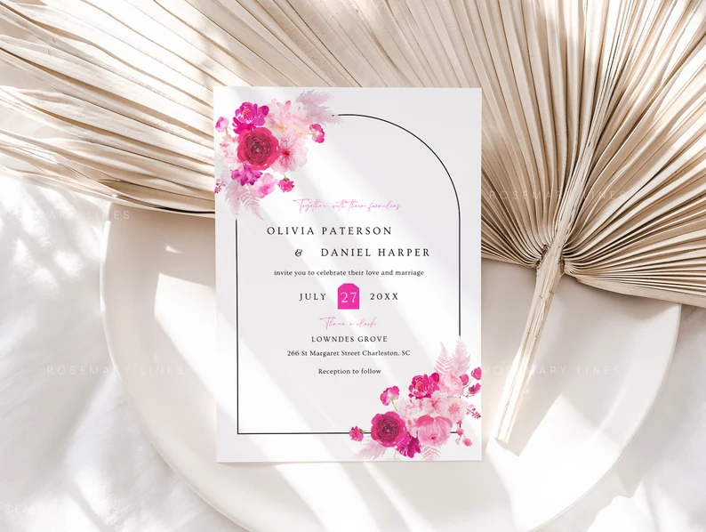 summer wedding invitations