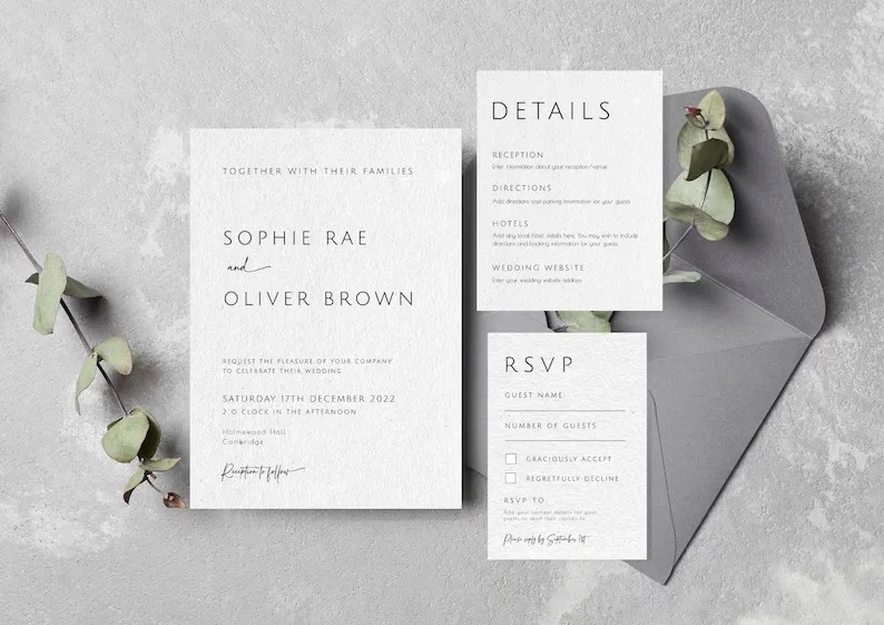 DIY Wedding Invitations