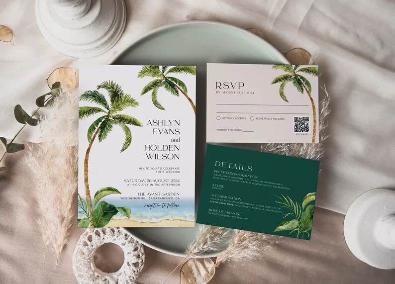 Beach Wedding Invitations