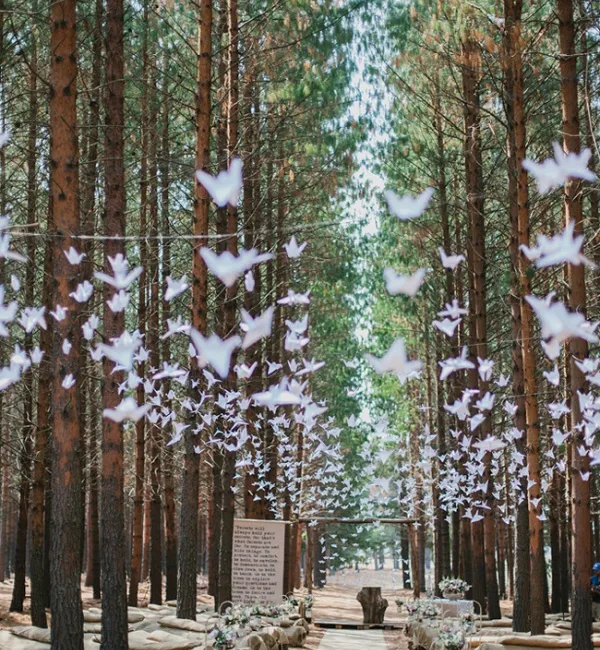 forest wedding decorations