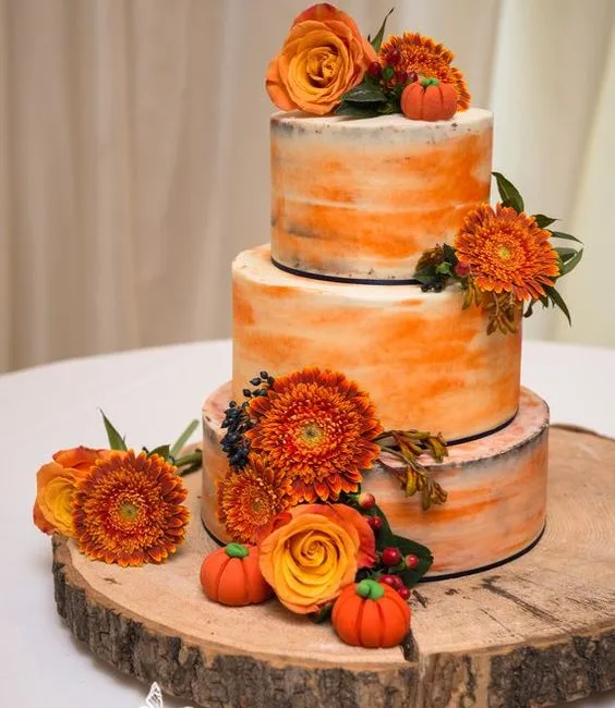 fall wedding cake ideas