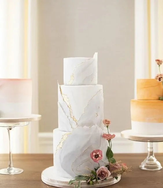 Marble Wedding Cake