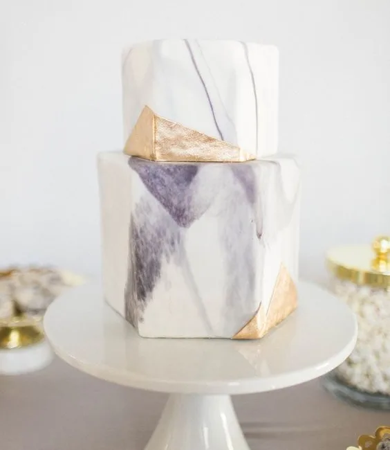 Marble Wedding Cake