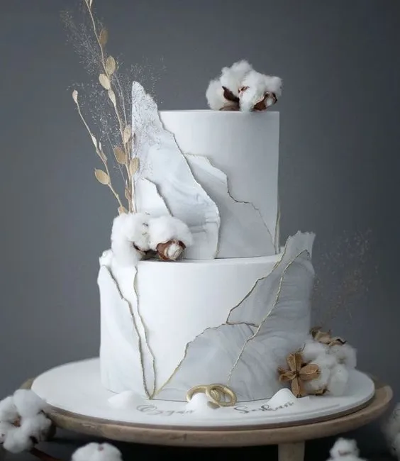 Marble Wedding Cake