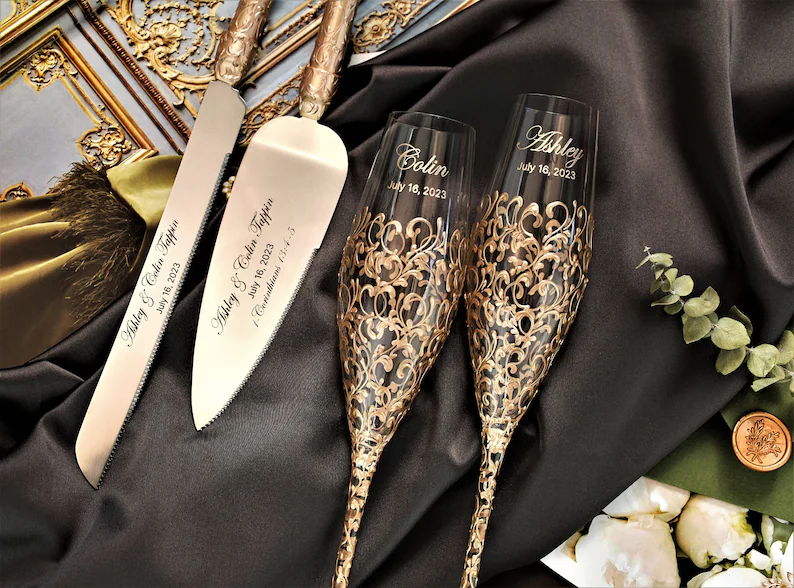 wedding champagne glasses