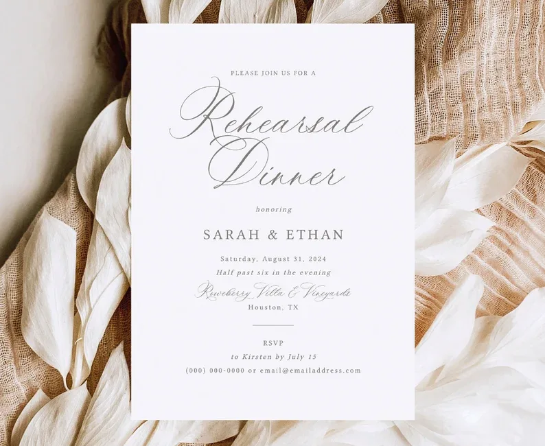 Rehearsal Dinner Invitation