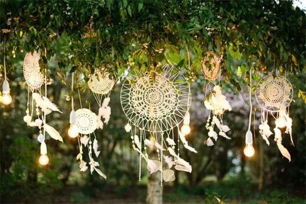 Bohemian Dreamcatchers, Outdoor Wedding Decor Ideas