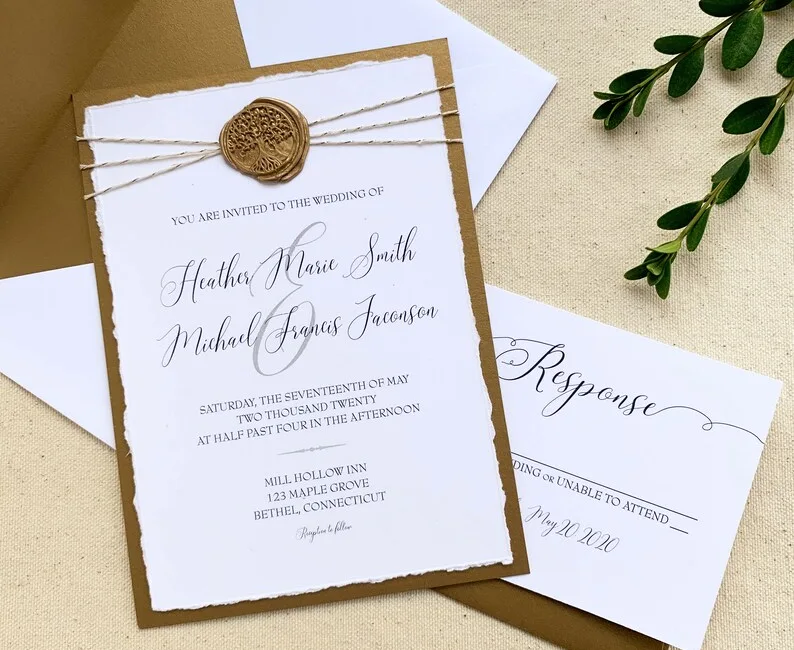 vintage wedding invitaions