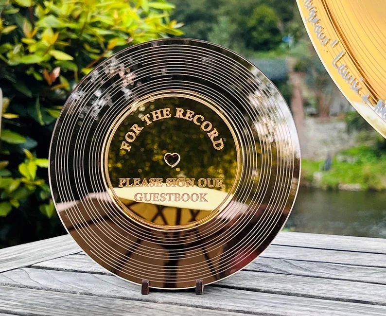 A Vinyl Record Wedding Guest Book. A Unique and Memorable Keepsake.