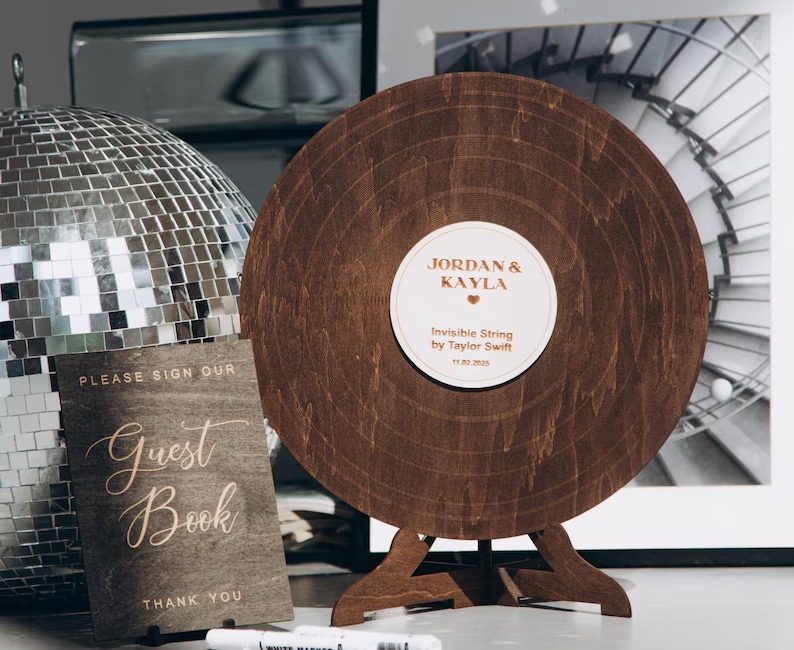 A Vinyl Record Wedding Guest Book. A Unique and Memorable Keepsake.